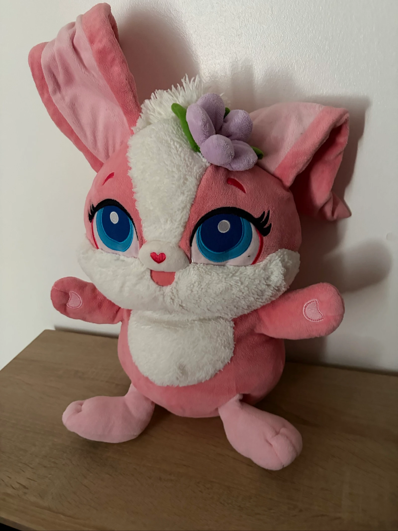 Pink rabbit plush – photo 2
